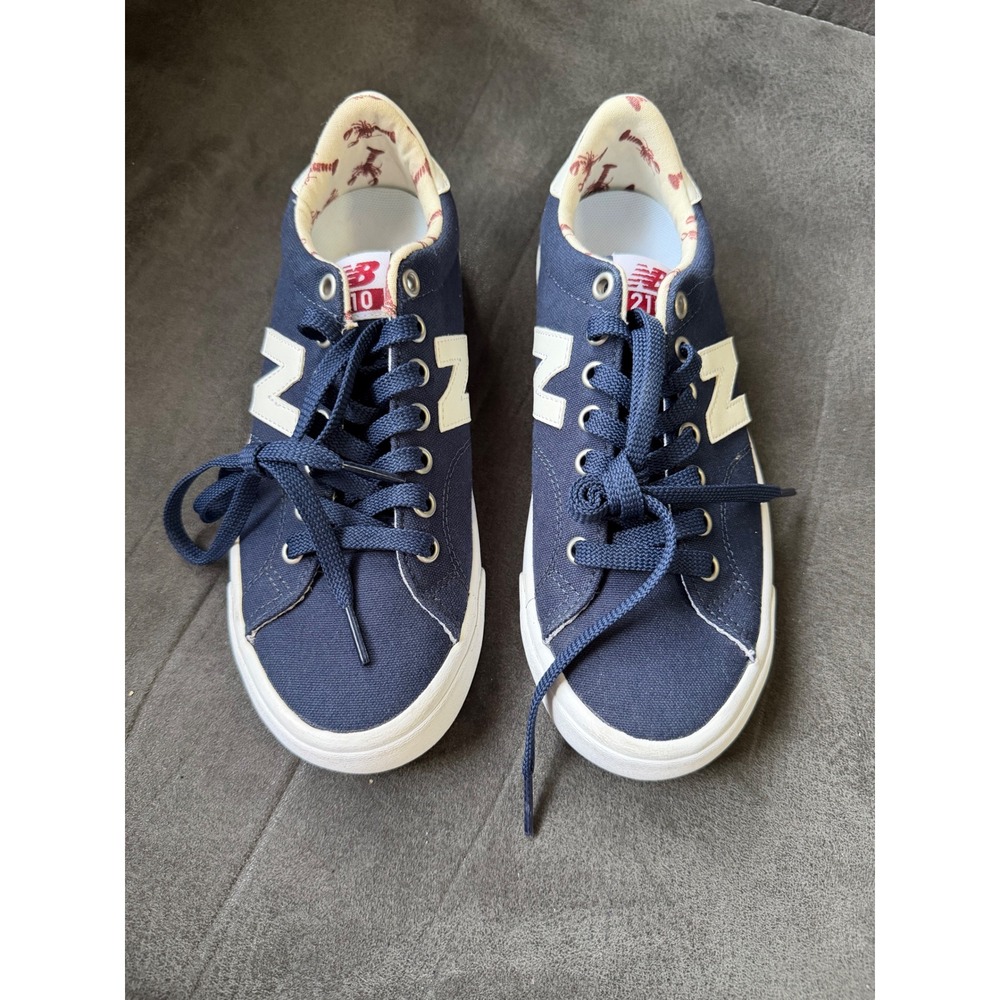 New Balance All‎ Coasts 210 Navy Blue Lobster Print Sneakers Mens 4.5 W 6
